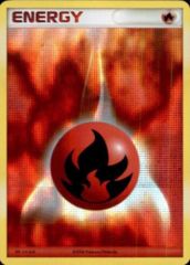 Fire Energy Unnumbered Acid Wash Holo Promo - 2007 Pokemon League